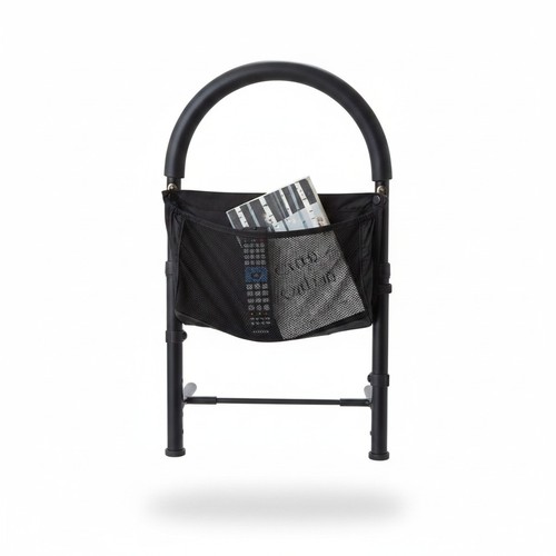 Adjustable bed safety rail
