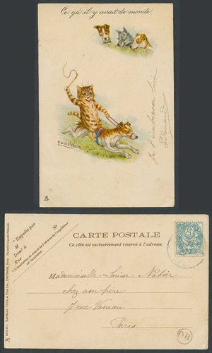 Louis wain artist - louis, signed