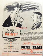 'NINE ELMS' Water & Lead-Based Paint Products ADVERT : Small 1950s Print 670/75