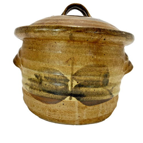 Vtg studio pottery casserole - pottery,