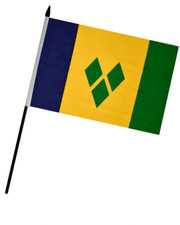 St Vincent and The Grenadines Hand Flag (9" x 6")