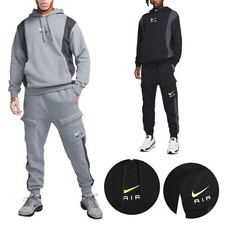 NIKE FV0167 Mens Tracksuit Set Jogging Bottom Pullover Fleece Hoodie Grey Tops