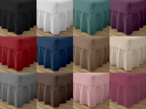 Plain dyed fitted valance - fitted,
