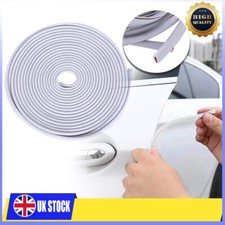 5M White Universal Car Door Scratch Protector Edge Seal Trim Guard Rubber Strip