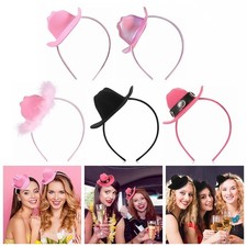Headdress Cowboy Hat Headband Headwear Festival Hairband