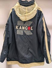 Kangol Vintage 90's Jacket Foldaway Hood Waterproof Navy Blue Medium Y2K