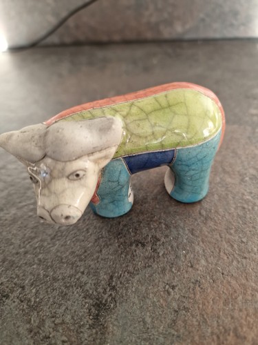 Vintage fenix raku patchwork - vintage,