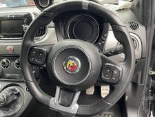 2018 ABARTH 595 TURISMO FIAT 500 BLACK LEATHER MULTIFUNCTION STEERING WHEEL