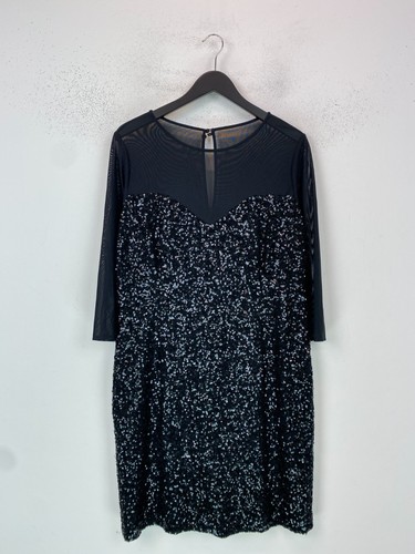 Hobbs black sequin mesh - hobbs, dress