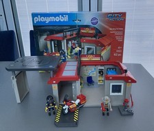 Playmobil 5663 Fire Station Carry Case Set.  Age 4+ Excellent Condition With Box
