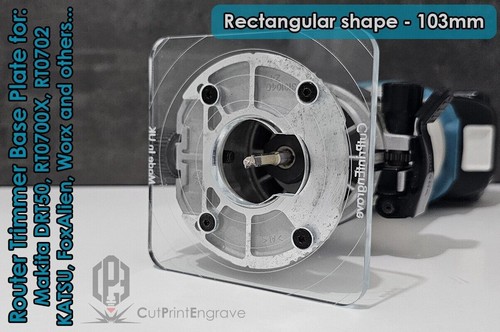 Rectangular router base - rectangular,