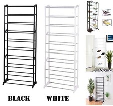 10 TIER SHOE RACK STAND FOOTWEAR ORGANISER STORAGE METAL SHELF 30 PAIRS UNIT