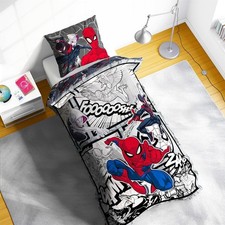 Marvel Comics Spiderman Single Duvet Cover Bedding Spiderverse Villains Venom