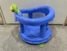 Baby Bath Support Chair Swivelling Seat Suction Pads To Stick To The Bath