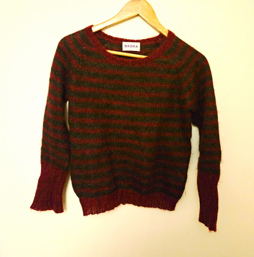 Brora women wool striped - brora, knit