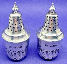 Pair victorian solid silver - of,