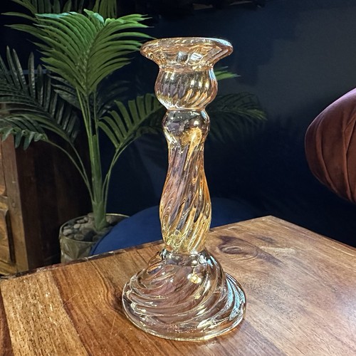 Peach lustre swirl glass - peach,