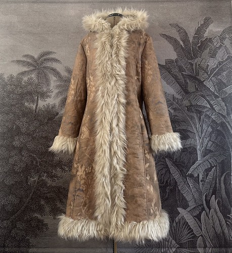 Vintage y2k long afghan coat - vintage,