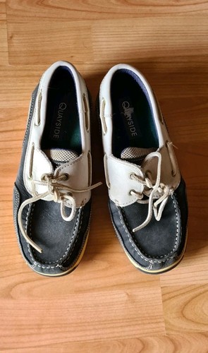 Quayside deck shoes navy grey - deck,