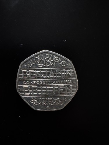Benjamin britten 2013 50p - benjamin,