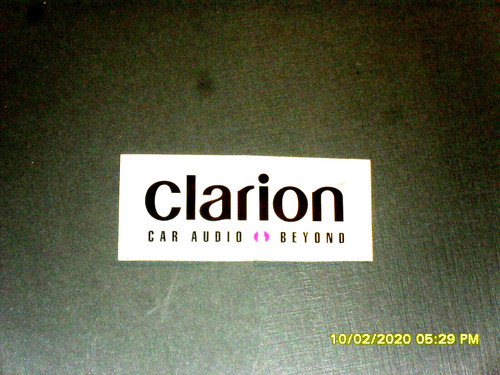 Decal sticker clarion - sticker,