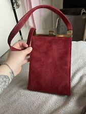 Womens Vintage Suede Handbag Fashion Accessories