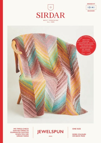 Sirdar jewelspun aran blanket - aran,