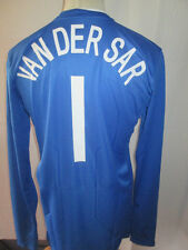 Holland 2008-2009 Player Van Der Sar Blue Football Shirt Size Large /she