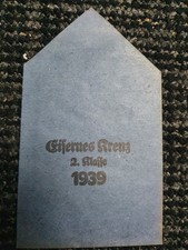 MEDAL WW2 GERMAN IRON CROSS 2ND CLASS 1939 PACKET - CARL FORSTER & GRAF ORIGINAL