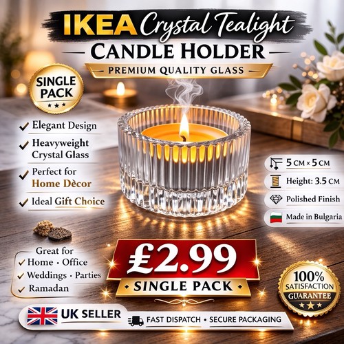 Ikea crystal tealight - crystal,