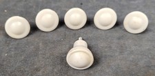 6 x Used Small Round White