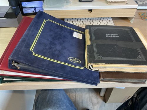 Collection old stamp albums - collection,