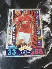 Match Attax 2016-17 # 194 Zlatan Ibrahimovic Star Player - Manchester United