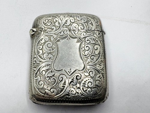 Antique sterling silver vesta - antique,