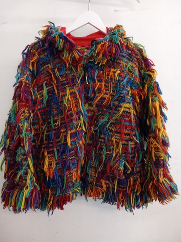 Black yak hairy wooly - hairy, cardigan
