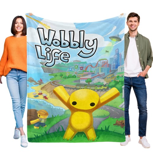 Wobbly life flannel - flannel, blanket
