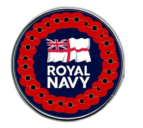 Royal navy poppies wreath - royal,