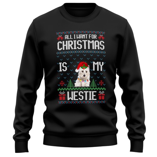 Christmas westie adults - christmas,