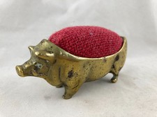 Antique brass wild boar - brass, pig