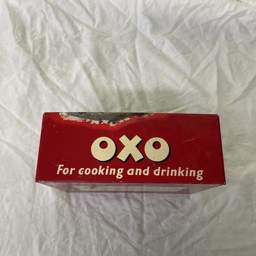 Vintage oxo cube tin - vintage, 1950s