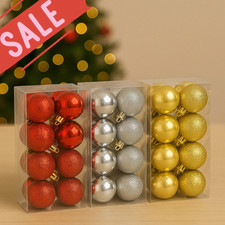 12 Pack Christmas Baubles