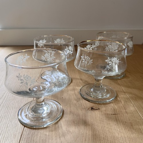 Vintage glass pudding - pudding, bowls