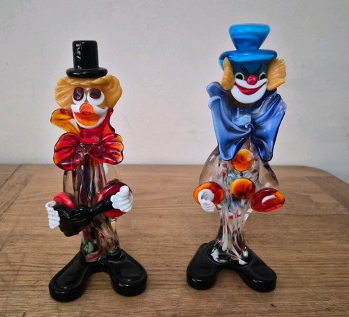 Murano clowns glass - murano,