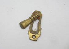 Antique Brass Keyhole Cover Escutcheon Plate Old Door Victorian Vintage