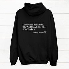 You Are Enough Hoodie Dear Person Behind Me Printed Unisex Adults Pullover Hoody