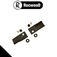 Blade And Bolt Set Of 2 Fits Some 18" 20" Rover Lawnmower Replaces A03830/672K