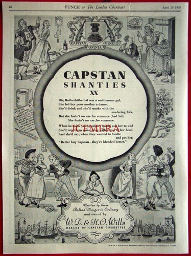 Wills capstan shanties - 'capstan,