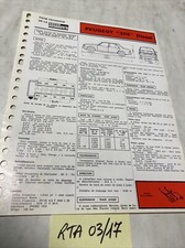 Automobile Technical Sheet