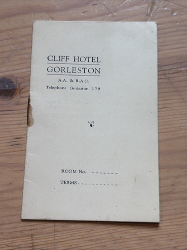 Vintage tariff card - tariff, cliff