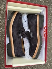 Mens Grenson Jago Blue Suede Loafers UK 8